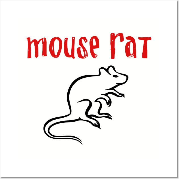 Mouse Rat Wall Art by WMKDesign